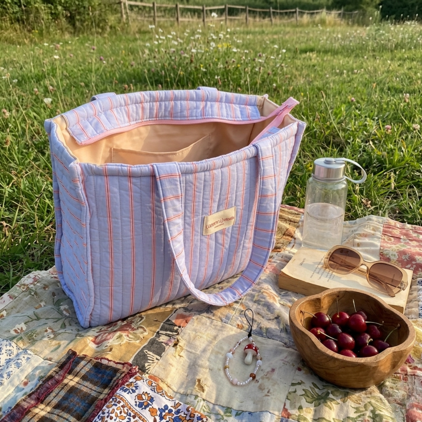 Softie Tote Bag -  Stripes